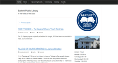Desktop Screenshot of bartlettpubliclibrary.org